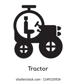 Tractor icon vector isolated on white background for your web and mobile app design, Tractor logo concept