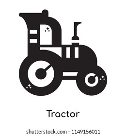 Tractor icon vector isolated on white background for your web and mobile app design, Tractor logo concept