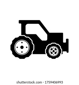 Tractor icon vector on white background