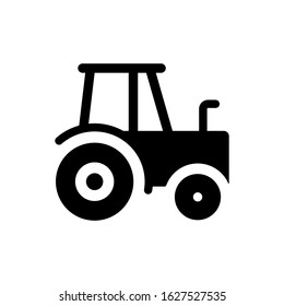 tractor icon vector. perfect tractor  symbol. beautiful tractor   element. web design and mobile design. white background.
