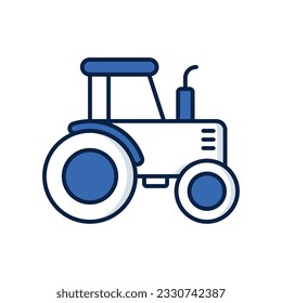Icono del tractor, ilustración de Vector Stock.