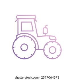 Tractor icon vector stock illustration