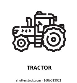 Tractor icon for website, application, printing, document, poster design, etc.