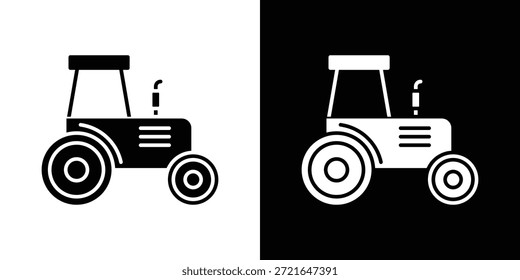 Iconos del tractor. Vector Plantilla Ilustración Símbolo Píxeles Perfecto