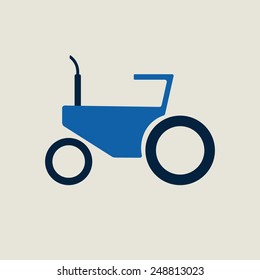 tractor icon.vector illustration.