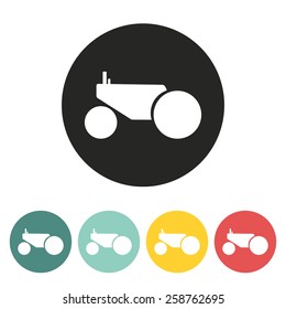 tractor icon.vector illustration.