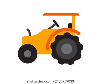 tractor illustration for coloring book template, tractor for kid worksheet printable