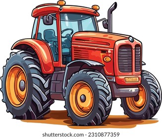 tractor illustration design, tractor  design