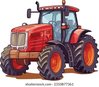 tractor illustration design, tractor  design