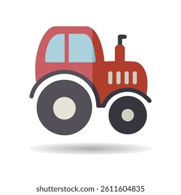 Tractor isolated icon. Farmer machine. Agriculture sign. Graph symbol for your web site design, logo, app, UI. Vector illustration, EPS10.