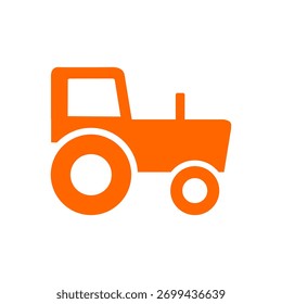 Traktor einzeln auf weißem Hintergrund