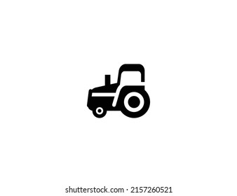 Icono de vector realista aislado de tractores. Icono de ilustración del tractor