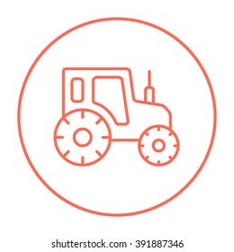 Tractor line icon.
