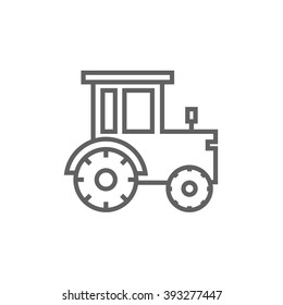 Tractor line icon.