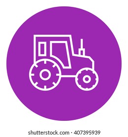 Tractor line icon.