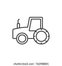 Tractor line icon.