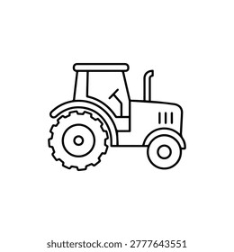 Tractor line icon
vector line icon on a white background