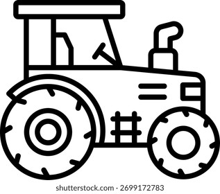 Línea de tractor de diseño de íconos de Vector