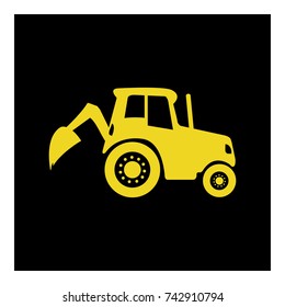 Tractor Loader icon vector