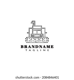 tractor logo cartoon icon design template black modern isolated unique illustration