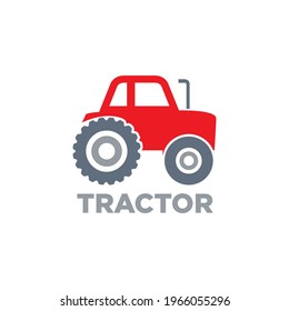 tractor logo design with geometry