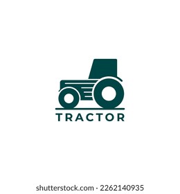 Plantilla vectorial de ilustración de diseño del logotipo del tractor