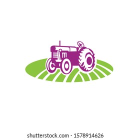 Tractor logo or farm logo template collection, suitable for any business related to farm industries