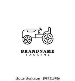 tractor logo icon design template modern vector