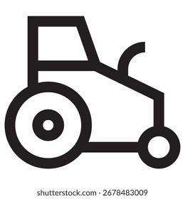 Icono moderno del Vector del tractor – Plantilla mínima del símbolo de la ilustración para el diseño móvil del UI del App del Web