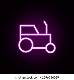 tractor neon icon. Elements of autumn set. Simple icon for websites, web design, mobile app, info graphics