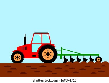   Tractor on field  