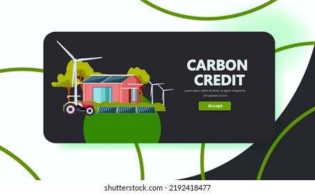 Tractor On Field With Wind Turbines Energy Renewable Station Waste Free World Clean Power Carbon Credit Concept