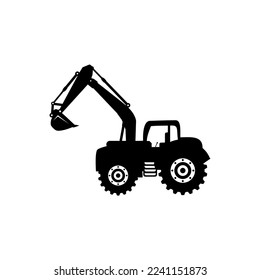 tractor orange vector . very suitable for your logo.