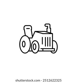 tractor outline icon vector design good for web or mobile app