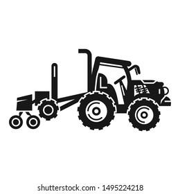 Tractor plant technology icon. Simple illustration of tractor plant technology vector icon for web design isolated on white background