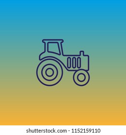 tractor, ride, work, icon