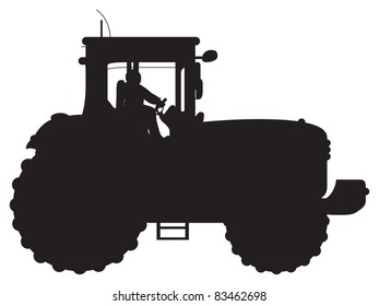 tractor silhouette