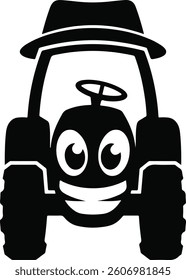 Tractor Silhouette Graphic Design Art