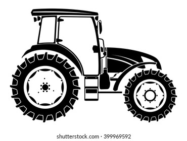 Tractor silhouette logo