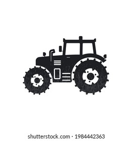 ilustración de vector de diseño simple de tractor