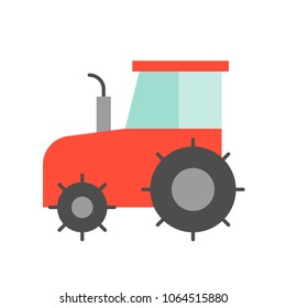tractor simple icon for agriculture concept
