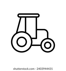 Tractor simple icon design template