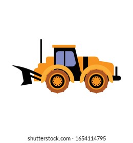 tractor simple illustration vector clip art