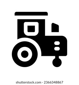 tractor solid icon. vector icon for your website, mobile, presentation, and logo design.