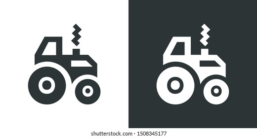 Tractor Symbol Sign Icon Vector
