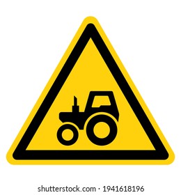Tractor Symbol Sign,Vector Illustration, Isolate On White Background Label. EPS10