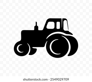 Tractor, transport and agricultural machinery, graphic design. Transportation, agribusiness, machinery and vehicle, vector design and illustration