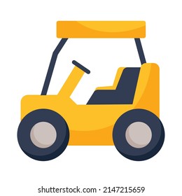 tractor truck icon on white background