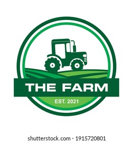 tractor vector , agriculture logo vector