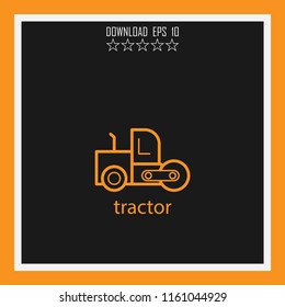 tractor vector icon
